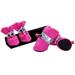 Panda Superstore Cute Candy Color Pet Dog Puppy Shoes Boots Rain Boots Pink - Number 6 - 4 Piece