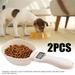 Danlai-1/2Pieces Pet Dog Food Electronic Scale Lcd Display Cup Cat Food Bowl Weighing Spoon Kitchen Digital Scale Display