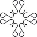 S-Shape Hooks Indoor Outdoor S-Shape Iron Hooks Home Organizer Anti-Slip Eco-Friendly Traceless 3Pcs