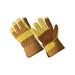 LP4330-XL-3PK Men s Premium Double Leather Palm Work Gloves Heavy Duty Duck Fabric Back Safety Cuff 3 Pair Value Pack