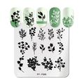 Nail art stainless steel printing plate blue film steel plate series painted printing stamping kits manicure template set