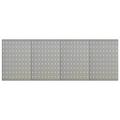 Anself 4 Piece Wall-Mounted Peg Boards Steel Wall Panels with Holes Metal Tool Pegboards Storage Organizer Gray for Garage Workbench Workshop 63 x 22.8 x 0.4 Inches (L x W x T)