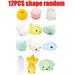 12PCS Easter Toys for Kids Easter Party Decorations Stress Relief Favors Birthday Gift Goodie Bags Random Animal Shape Mini Toys for Boys Girls