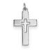 Beautiful Sterling Silver Rhodium-plated Cut-out Cross Charm