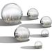 huntermoon Stainless Steel Gaze Balls Gazing Mirror Ornament Polished For Decorating Garden Decorations Home Decor 360-degree