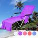 EQWLJWE Classic Lounge Chair Cover Towel Premium Cotton Oversized Slip Indoor/Outdoor Cushion Accent for Patio Chaise Seat Lounge Chair Cover 30 x 60 Charcoal