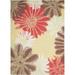 Havenside Home Ogunquit Indoor/Outdoor Abstract Floral Modern Rug by Red Yellow Green 10 x 13 Floral & Botanical 10 x 14 Outdoor Indoor