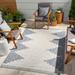 Mark&Day Outdoor Area Rugs 5x7 Wolfheze Global Indoor/Outdoor Denim Area Rug (5 3 x 7 7 )