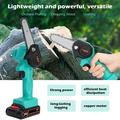 LA TALUS Mini Electric Saw Rechargeable Cordless 2000mAh Spare Battery Handheld Electric Chain Saw for Forest Pruning Green US Plug