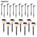 LEONLITE LED Landscape Lighting Kit (12 Pack Low Voltage LED Walkway Lights 8 Pack Solar Pathway Lights)