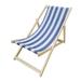 UBesGoo Populus Wood Sling Chair Outdoor Foldable Sling Chair Garden Reclining Chair