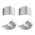 Abenow 4PCS Stainless Steel Finger Cutting Protector Kitchen Safe Chop Cut Tool Guard Kitchen Tool