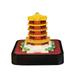 Taqqpue 2023 Calendar 2023 Desk Calendar Creative Gift Holiday Commemorative Gift 3D Three-dimensional Paper Carving Ornaments Yellow Tower Desk Calendar New Year Gifts for Friends and Family