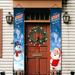 SPRING PARK 2Pcs/Set Welcome Merry Christmas Hanging Door Banner Ornaments Christmas Decorations for Home Outdoor Xmas Decor New Year