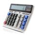 Meterk Large Computer Electronic Calculator Counter Solar & Battery Power 12 Digit Display Multi-functional Big Button for Business Office School Calculating