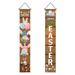 Easter Porch Sign Happy Easter Door Banners Easter Banner for Outside Easter Porch Decorations Yard Decorations for Indoor Outdoor Home Party Wall Decoration