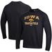 Men's Under Armour Black Iowa Hawkeyes Track & Field All Day Fleece Pullover Sweatshirt