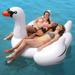 60inch Giant Swan Pool Float For Adult Children Baby Ride-On Swimming Ring Party Holiday Water Fun Toys Air Mattress boia