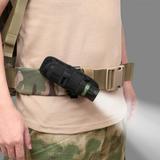 Holsters Flashlight Buckle Pouch Holster Stretch Nylon Handheld LED Flashlight Belt Carry Case Duty Holder Black