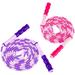 2 Pack Jump Rope for Fitness Exercise Equipment Tangle-Free Rope Skipping with Soft Beaded Segment Premium Adjustable Jumping Rope for kids women men