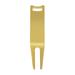 YIMIAO Golf Divot Tool 2 Pins Polished Easy to Install Portable Golf Training Golf Ball Marker Pitch Fork Daily Use