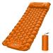 Alloet Inflatable Air Mattresses Single Camp Sleeping Gears with Carry Bag (Orange)