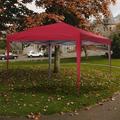 Ainfox 10 x 10 ft Pop up Canopy Tent Gazebo Party Gazebo Beach Camping Red