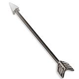 Body Accentz Industrial Bar 316L Surgical Steel Arrow Industrial Barbell 14 Gaug