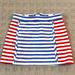 Kate Spade Bottoms | Kate Spade Girls Striped Pull-On Skirt With Pockets - Size 4 | Color: Blue/Red | Size: 4g