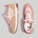 Madewell Shoes | Madewell Kickoff Trainer Sneakers In (Re)Sourced Nylon And Pink Nubuck | Color: Pink | Size: 8.5