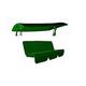 195 x 125 Round Canopy with matching 150cm Cushion (Green)