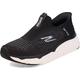 Skechers Men's Max Cushioning Slip-ins-Athletic Slip-on Running Walking Shoes with Memory Foam Sneaker, Black/White, 11 D (M)