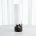 Global Views Confetti Glass Table Vase Glass in Black/White | 23.75 H x 7.25 W x 7.25 D in | Wayfair 6.60609