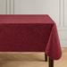 House of Hampton® Camile Floral Scroll Damask Pattern Vinyl Indoor/Outdoor Tablecloth Plastic/Vinyl in Red | 70 W x 52 D in | Wayfair