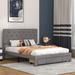Red Barrel Studio® Tufted Storage Platform Bed Upholstered/Velvet in Gray | 45.4 H x 60.2 W x 81.3 D in | Wayfair 0F246D3F3E58442E8A3BCC74FAEE02D0