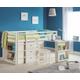 Roxy - Single - Kids Mid Sleeper Bed - White - Wood - 3ft - Happy Beds