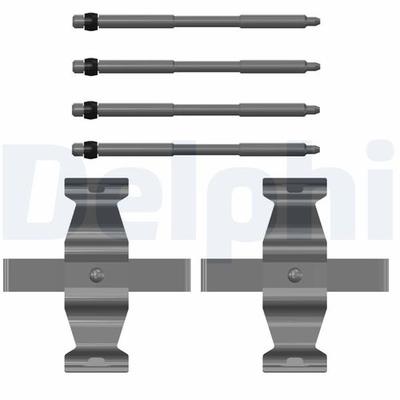 DELPHI Zubehörsatz, Scheibenbremsbelag vorne rechts links 6x für BMW MINI TOYOTA LX0782