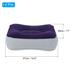 2pcs Travel Foot Rest Pillow, Inflatable Foot Rest Airplane Cushion, Gray Blue