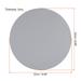 8.7"x8.7" Mouse Pad, PU Leather Waterproof Round Desk Pad Writing Mat, Gray