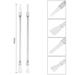 5in1 Set Electronics Repair Tool Kit, Stainless Steel Pry Bar Set for Screen - Silver Tone