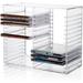 Stackable Clear CD Holder - Holds 30 Standard CD Jewel Cases