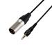 Locking 3.5mm TRS Male to XLR Male Wireless Receiver Output Balanced Audio Cable Compatible with SONY