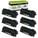 GREENCYCLE 6 Pack Compatible CF280A Black Toner Cartridge Replacement for HP 80A Use with Laserjet Pro 400 M401A M401N MFP M425DN M425DW Printer