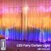 Fairy Curtain Lights 3M 300 LED String Lights with USB Remote Control with 8 modes Waterproof Hanging Lights for Bedroom Party Wedding Garden Indoor Outdoor Decoration