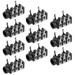 10Pcs PCB Mount 3.5mm 5 Pin Stereo Jack Audio Video Connector Black PJ-313D