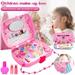 POINTERTECK Kids Princess Makeup Toys Kit for Girl Washable Cosmetic Set