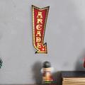 Vintage ARCADE Arrow Sign W/ LED Lights Game Room Bar Retro 3D Wall Decoration