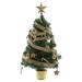 Christmas Tree Tabletop | Delicate Christmas Tree Decor with LED Lights and Top Star | Christmas Tree Set Tabletop Decor Holiday Centerpiece Dining Table Decoration