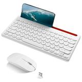 UrbanX Compact Rechargeable Wireless Multi-Device Bluetooth Keyboard and Mouse Combo with Bracket for MatePad Pro 11 (2022) supports Windows macOS Android PC Mac Laptop Smartphone Tablet