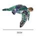 21/25/30cm Sea Turtle Wall Art Alloy Fish Wall Hanging Decor Suitable for Bedroom Decor